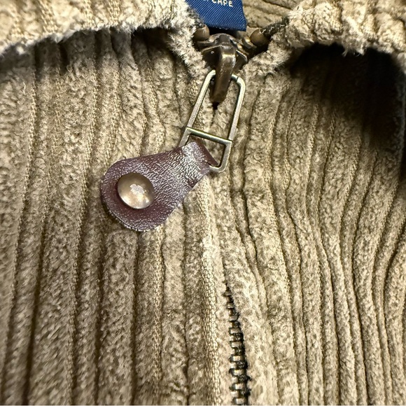 JAB VTG 90s Wide-Wale Zip-up Corduroy Shacket Olive Color Size L 100% Cotton - Picture 8 of 16